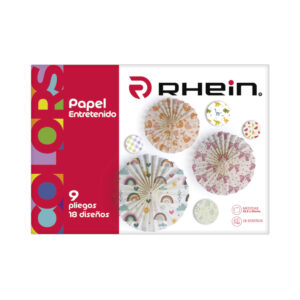 CARPETA CON PAPEL ENTRETENIDO RHEIN 18 DISEÑOS 9 PLIEGOS