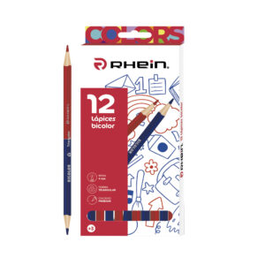 ESTUCHE LÁPICES BICOLOR RHEIN 12 UNIDADES