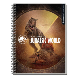 CUADERNO RHEIN SUPER CLASS CARTA JURASSIC WORLD FOTO 120 HOJAS 7MM