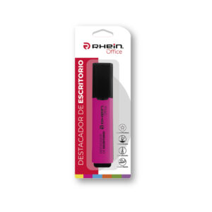DESTACADOR DE ESCRITORIO RHEIN PUNTA BISELADA FUCSIA BLISTER