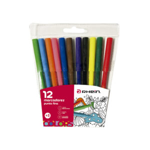 MARCADORES ESCOLAR PUNTA DELGADA RHEIN 12 COLORES