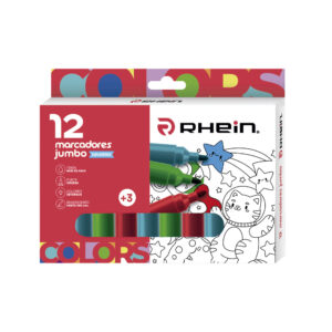 MARCADORES ESCOLAR JUMBO RHEIN 12 COLORES
