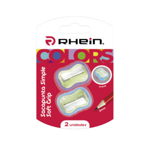 SACAPUNTA RHEIN PLÁSTICO SIMPLE SOFT GRIP BLISTER 2 UN