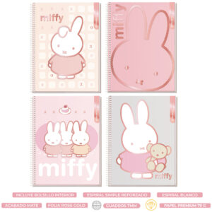 CUADERNO SUPER CLASS CARTA MIFFY 120 HOJAS RHEIN