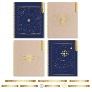 CUADERNO SUPER CLASS 1/2 OFICIO ASTROLOGY 120 HOJAS RHEIN