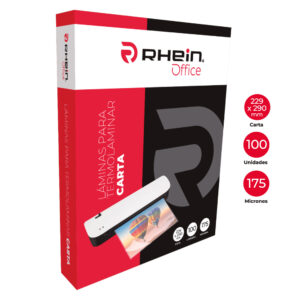 LAMINA TERMOLAMINAR 229X290MM CARTA 100 UNIDADES 175 MICRONES