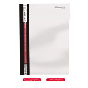 CARPETA VINIL TRANSPARENTE CARTA NEGRO RHEIN