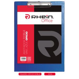 ANOTADOR DOBLE VINIL OFICIO AZUL RHEIN