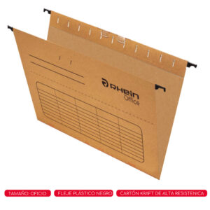 CARPETA COLGANTE FLEJE PLÁSTICO KRAFT ESTÁNDAR RHEIN