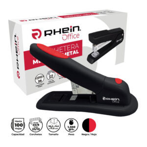 CORCHETERA SEMI INDUSTRIAL METÁLICA 120 HOJAS NEGRA RHEIN