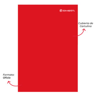 ARCHIVADOR PLASTIFICADO ROJO CON GUSANO